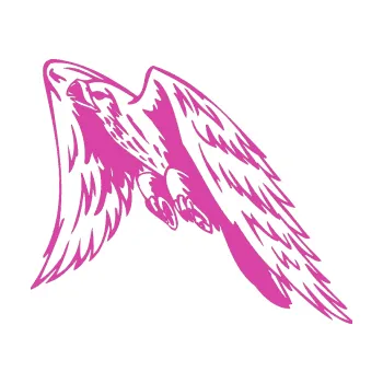 Samolepicí dekorace na vozidlo Predators 090 levá sokol (16 - růžová) SAMOLEPKA NA AUTO, NÁLEPKA, FÓLIE, POLEP, TUNING, VLASTNÍ TEXT, TISK, AUTOSAMOLEPKY.cz, POLEPY, OBRÁZEK, LOGO, 3D STICKERS