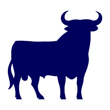 Samolepící dekorace Býk 006 pravá (23 - tmavě modrá) SAMOLEPKA NA AUTO, NÁLEPKA, FÓLIE, POLEP, TUNING, VLASTNÍ TEXT, TISK, AUTOSAMOLEPKY.cz, POLEPY, OBRÁZEK, LOGO, 3D STICKERS