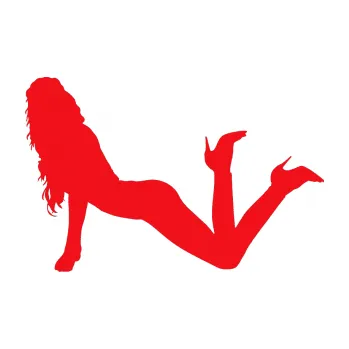 Polep vozidla SAMOLEPKA Erotická žena 030 levá (10 - červená) NA AUTO, NÁLEPKA, FÓLIE, POLEP, TUNING, VLASTNÍ TEXT, TISK, AUTOSAMOLEPKY.cz, POLEPY, OBRÁZEK, LOGO, SAMOLEPKY