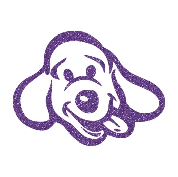 Polep vozidla SAMOLEPKA Pes 078 pravá (87 - Ultra Metalic fialová) NA AUTO, NÁLEPKA, FÓLIE, POLEP, TUNING, VLASTNÍ TEXT, TISK, AUTOSAMOLEPKY.cz, POLEPY, OBRÁZEK, LOGO, SAMOLEPKY