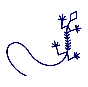 Samolepící dekorace Ještěrka 007 pravá (23 - tmavě modrá) SAMOLEPKA NA AUTO, NÁLEPKA, FÓLIE, POLEP, TUNING, VLASTNÍ TEXT, TISK, AUTOSAMOLEPKY.cz, POLEPY, OBRÁZEK, LOGO, 3D STICKERS