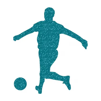 Autodoplněk Samolepka na auto Fotbalista 017 levá (92 - Ultra Metalic tyrkysová) NÁLEPKA, FÓLIE, POLEPY, TUNING, VLASTNÍ TEXT, TISK, AUTOSAMOLEPKY.cz, SAMOLEPKY, OBRÁZEK, LOGO, VÝROBA, PRODEJ
