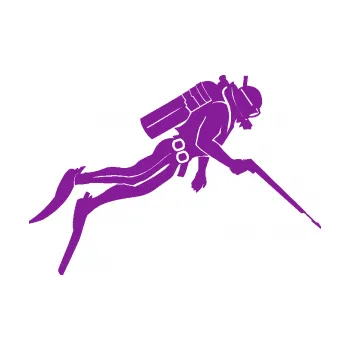 Polep vozidla SAMOLEPKA Potápěč 010 pravá (14 - fialová) NA AUTO, NÁLEPKA, FÓLIE, POLEP, TUNING, VLASTNÍ TEXT, TISK, AUTOSAMOLEPKY.cz, POLEPY, OBRÁZEK, LOGO, SAMOLEPKY