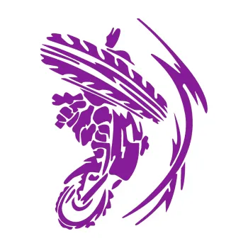 Samolepící dekorace Motorka 010 pravá (14 - fialová) SAMOLEPKA NA AUTO, NÁLEPKA, FÓLIE, POLEP, TUNING, VLASTNÍ TEXT, TISK, AUTOSAMOLEPKY.cz, POLEPY, OBRÁZEK, LOGO, 3D STICKERS