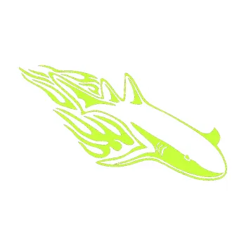 Samolepicí dekorace na vozidlo Animal flames 048 pravá žralok (27 - limetová) SAMOLEPKA NA AUTO, NÁLEPKA, FÓLIE, POLEP, TUNING, VLASTNÍ TEXT, TISK, AUTOSAMOLEPKY.cz, POLEPY, OBRÁZEK, LOGO, 3D STICKERS