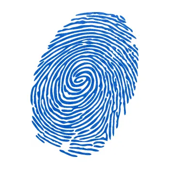 Samolepící dekorace SAMOLEPKA Otisk prstu 001 pravá (57 - 3D karbon modrý) NA AUTO, NÁLEPKA, FÓLIE, POLEP, TUNING, VLASTNÍ TEXT, TISK, AUTOSAMOLEPKY.cz, POLEPY, OBRÁZEK, LOGO, SAMOLEPKY