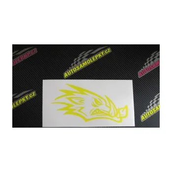 Samolepící dekorace SAMOLEPKA Divoké prase 002 pravá kanec hlava (10 - červená) NA AUTO, NÁLEPKA, FÓLIE, POLEP, TUNING, VLASTNÍ TEXT, TISK, AUTOSAMOLEPKY.cz, POLEPY, OBRÁZEK, LOGO, SAMOLEPKY