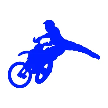 Samolepící dekorace SAMOLEPKA Motorka 030 levá motokros (19 - modrá dynamic) NA AUTO, NÁLEPKA, FÓLIE, POLEP, TUNING, VLASTNÍ TEXT, TISK, AUTOSAMOLEPKY.cz, POLEPY, OBRÁZEK, LOGO, SAMOLEPKY