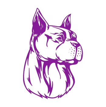 Polep vozidla SAMOLEPKA Pes 017 pravá (14 - fialová) NA AUTO, NÁLEPKA, FÓLIE, POLEP, TUNING, VLASTNÍ TEXT, TISK, AUTOSAMOLEPKY.cz, POLEPY, OBRÁZEK, LOGO, SAMOLEPKY