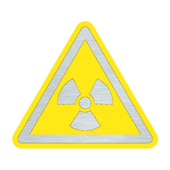 samolepka Radioactive barevný trojúhelník (61 - škrábaný hliník) SAMOLEPKA NA AUTO, NÁLEPKA, FÓLIE, POLEP, TUNING, VLASTNÍ TEXT, TISK, AUTOSAMOLEPKY.cz, POLEPY, OBRÁZEK, LOGO, 3D STICKERS