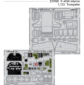 Plastikový model Eduard 1/32 P-40M interior (TRUMPETER)