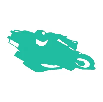 Samolepící dekorace SAMOLEPKA Motorka 007 pravá silniční motorky (25 - tyrkysová) NA AUTO, NÁLEPKA, FÓLIE, POLEP, TUNING, VLASTNÍ TEXT, TISK, AUTOSAMOLEPKY.cz, POLEPY, OBRÁZEK, LOGO, SAMOLEPKY