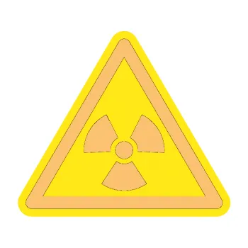 samolepka Radioactive barevný trojúhelník (08 - béžová) SAMOLEPKA NA AUTO, NÁLEPKA, FÓLIE, POLEP, TUNING, VLASTNÍ TEXT, TISK, AUTOSAMOLEPKY.cz, POLEPY, OBRÁZEK, LOGO, 3D STICKERS