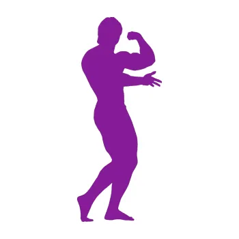 Polep vozidla Kulturista 001 pravá (14 - fialová) SAMOLEPKA NA AUTO, NÁLEPKA, FÓLIE, POLEP, TUNING, VLASTNÍ TEXT, TISK, AUTOSAMOLEPKY.cz, POLEPY, OBRÁZEK, LOGO, 3D STICKERS