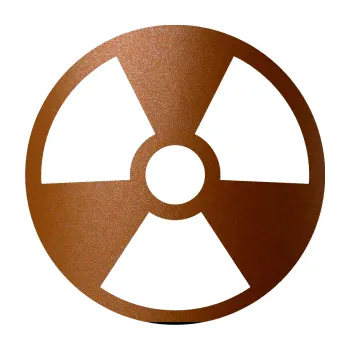 samolepka Radioactive 002 radiace (44 - měděná metalíza) SAMOLEPKA NA AUTO, NÁLEPKA, FÓLIE, POLEP, TUNING, VLASTNÍ TEXT, TISK, AUTOSAMOLEPKY.cz, POLEPY, OBRÁZEK, LOGO, 3D STICKERS