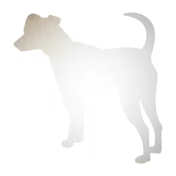 Polep vozidla SAMOLEPKA Pes 098 levá Pražský krysařík (82 - odrazková reflexní bílá) NA AUTO, NÁLEPKA, FÓLIE, POLEP, TUNING, VLASTNÍ TEXT, TISK, AUTOSAMOLEPKY.cz, POLEPY, OBRÁZEK, LOGO, SAMOLEPKY