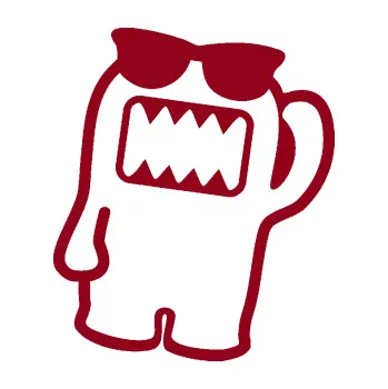 Autodoplněk Samolepka na auto Domo 012 pravá s brýlemi (07 - bordó vínová) NÁLEPKA, FÓLIE, POLEPY, TUNING, VLASTNÍ TEXT, TISK, AUTOSAMOLEPKY.cz, SAMOLEPKY, OBRÁZEK, LOGO, VÝROBA, PRODEJ