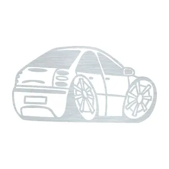 Polep vozidla SAMOLEPKA Fiat Bravo karikatura pravá (61 - škrábaný hliník) NA AUTO, NÁLEPKA, FÓLIE, POLEP, TUNING, VLASTNÍ TEXT, TISK, AUTOSAMOLEPKY.cz, POLEPY, OBRÁZEK, LOGO, SAMOLEPKY