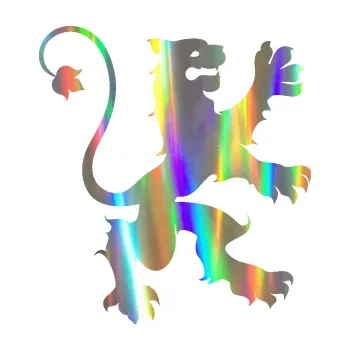 Samolepící dekorace Lev heraldika 002 pravá (93 - Holografická) SAMOLEPKA NA AUTO, NÁLEPKA, FÓLIE, POLEP, TUNING, VLASTNÍ TEXT, TISK, AUTOSAMOLEPKY.cz, POLEPY, OBRÁZEK, LOGO, 3D STICKERS