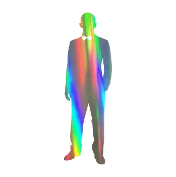 Samolepící dekorace Muž 001 levá tajný agent (93 - Holografická) SAMOLEPKA NA AUTO, NÁLEPKA, FÓLIE, POLEP, TUNING, VLASTNÍ TEXT, TISK, AUTOSAMOLEPKY.cz, POLEPY, OBRÁZEK, LOGO, 3D STICKERS