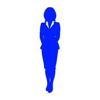 Samolepící dekorace SAMOLEPKA Manažerka levá silueta (19 - modrá dynamic) NA AUTO, NÁLEPKA, FÓLIE, POLEP, TUNING, VLASTNÍ TEXT, TISK, AUTOSAMOLEPKY.cz, POLEPY, OBRÁZEK, LOGO, SAMOLEPKY