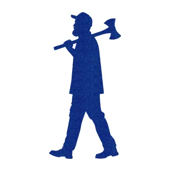 Samolepící dekorace Dřevorubec 002 levá (89 - Ultra Metalic modrá tmavá) SAMOLEPKA NA AUTO, NÁLEPKA, FÓLIE, POLEP, TUNING, VLASTNÍ TEXT, TISK, AUTOSAMOLEPKY.cz, POLEPY, OBRÁZEK, LOGO, 3D STICKERS