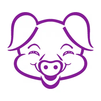 Samolepící dekorace SAMOLEPKA Prase 003 veselý čuník (14 - fialová) NA AUTO, NÁLEPKA, FÓLIE, POLEP, TUNING, VLASTNÍ TEXT, TISK, AUTOSAMOLEPKY.cz, POLEPY, OBRÁZEK, LOGO, SAMOLEPKY