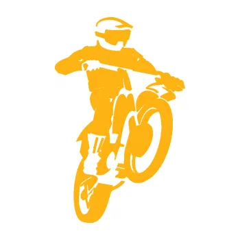 Samolepicí dekorace na vozidlo Motokros 001 pravá (21 - světle oranžová) SAMOLEPKA NA AUTO, NÁLEPKA, FÓLIE, POLEP, TUNING, VLASTNÍ TEXT, TISK, AUTOSAMOLEPKY.cz, POLEPY, OBRÁZEK, LOGO, 3D STICKERS