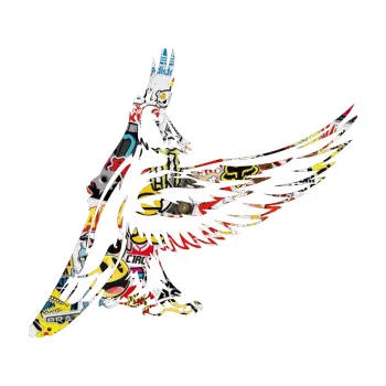 Samolepicí dekorace na vozidlo Predators 054 pravá orel (83 - Sticker bomb) SAMOLEPKA NA AUTO, NÁLEPKA, FÓLIE, POLEP, TUNING, VLASTNÍ TEXT, TISK, AUTOSAMOLEPKY.cz, POLEPY, OBRÁZEK, LOGO, 3D STICKERS