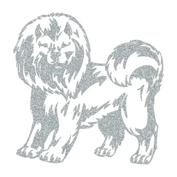 samolepka Pes 029 levá (91 - Ultra Metalic stříbrná metalíza) SAMOLEPKA NA AUTO, NÁLEPKA, FÓLIE, POLEP, TUNING, VLASTNÍ TEXT, TISK, AUTOSAMOLEPKY.cz, POLEPY, OBRÁZEK, LOGO, 3D STICKERS