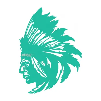 Samolepící dekorace Indián 006 levá (25 - tyrkysová) SAMOLEPKA NA AUTO, NÁLEPKA, FÓLIE, POLEP, TUNING, VLASTNÍ TEXT, TISK, AUTOSAMOLEPKY.cz, POLEPY, OBRÁZEK, LOGO, 3D STICKERS