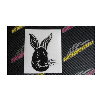 Samolepící dekorace SAMOLEPKA Králík 001 pravá (17 - šedá) NA AUTO, NÁLEPKA, FÓLIE, POLEP, TUNING, VLASTNÍ TEXT, TISK, AUTOSAMOLEPKY.cz, POLEPY, OBRÁZEK, LOGO, SAMOLEPKY