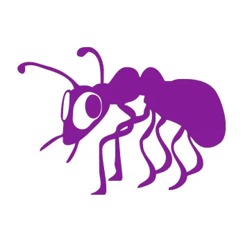 Samolepící dekorace Mravenec 001 levá (14 - fialová) SAMOLEPKA NA AUTO, NÁLEPKA, FÓLIE, POLEP, TUNING, VLASTNÍ TEXT, TISK, AUTOSAMOLEPKY.cz, POLEPY, OBRÁZEK, LOGO, 3D STICKERS