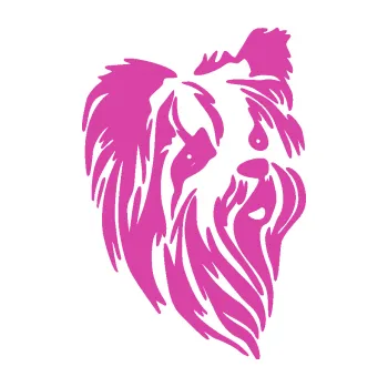 Polep vozidla Pes 152 pravá Jorkšírský teriér (16 - růžová) SAMOLEPKA NA AUTO, NÁLEPKA, FÓLIE, POLEP, TUNING, VLASTNÍ TEXT, TISK, AUTOSAMOLEPKY.cz, POLEPY, OBRÁZEK, LOGO, 3D STICKERS