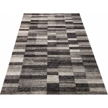 Koberec Makro Abra Moderní kusový koberec Panamero 01 Kostky šedý Rozměr: 240x330 cm