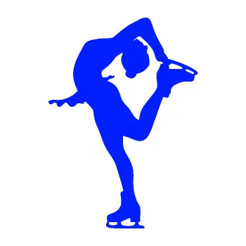 Polep vozidla Krasobruslení 013 levá krasobruslařka (19 - modrá dynamic) SAMOLEPKA NA AUTO, NÁLEPKA, FÓLIE, POLEP, TUNING, VLASTNÍ TEXT, TISK, AUTOSAMOLEPKY.cz, POLEPY, OBRÁZEK, LOGO, 3D STICKERS