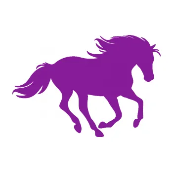 Samolepící dekorace Kůň 071 pravá běžící (14 - fialová) SAMOLEPKA NA AUTO, NÁLEPKA, FÓLIE, POLEP, TUNING, VLASTNÍ TEXT, TISK, AUTOSAMOLEPKY.cz, POLEPY, OBRÁZEK, LOGO, 3D STICKERS
