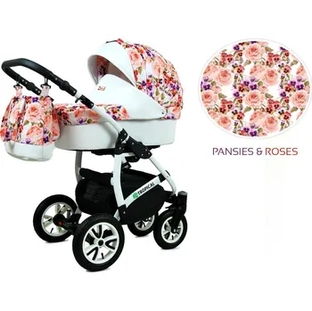 Kočárek Kočárek Raf-Pol Baby Lux Tropical ALU 2022 Pansies and Roses