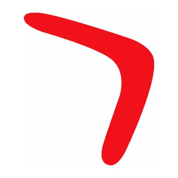 Polep vozidla SAMOLEPKA Bumerang 001 pravá (10 - červená) NA AUTO, NÁLEPKA, FÓLIE, POLEP, TUNING, VLASTNÍ TEXT, TISK, AUTOSAMOLEPKY.cz, POLEPY, OBRÁZEK, LOGO, SAMOLEPKY