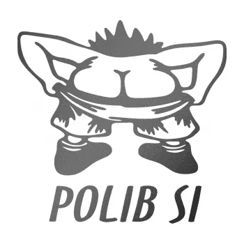 Samolepicí dekorace na vozidlo Polib si (41 - grafitová metalíza) SAMOLEPKA NA AUTO, NÁLEPKA, FÓLIE, POLEP, TUNING, VLASTNÍ TEXT, TISK, AUTOSAMOLEPKY.cz, POLEPY, OBRÁZEK, LOGO, 3D STICKERS