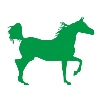 Samolepící dekorace Kůň 009 pravá (12 - zelená) SAMOLEPKA NA AUTO, NÁLEPKA, FÓLIE, POLEP, TUNING, VLASTNÍ TEXT, TISK, AUTOSAMOLEPKY.cz, POLEPY, OBRÁZEK, LOGO, 3D STICKERS