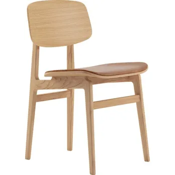 Jídelní židle Norr11 Čalouněná jídelní židle NY11, natural oak / dunes leather Camel 21004