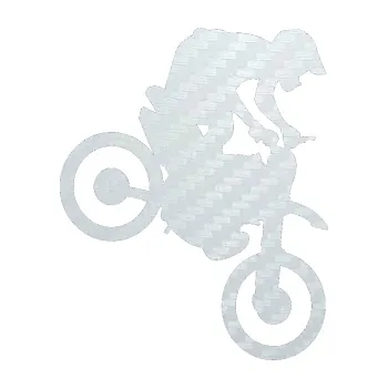 Samolepící dekorace SAMOLEPKA Motorka 020 pravá motokros (51 - 3D karbon bílý) NA AUTO, NÁLEPKA, FÓLIE, POLEP, TUNING, VLASTNÍ TEXT, TISK, AUTOSAMOLEPKY.cz, POLEPY, OBRÁZEK, LOGO, SAMOLEPKY