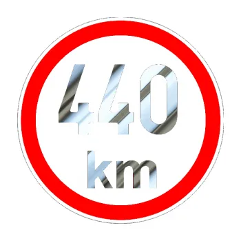 samolepka Maximální rychlost 440km - nejvyšší konstrukční rychlost (80 - chrom fólie stříbrná zrcadlová) SAMOLEPKA NA AUTO, NÁLEPKA, FÓLIE, POLEP, TUNING, VLASTNÍ TEXT, TISK, AUTOSAMOLEPKY.cz, POLEPY, OBRÁZEK, LOGO, 3D STICKERS