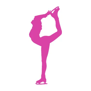 Polep vozidla Krasobruslení 011 levá krasobruslařka (16 - růžová) SAMOLEPKA NA AUTO, NÁLEPKA, FÓLIE, POLEP, TUNING, VLASTNÍ TEXT, TISK, AUTOSAMOLEPKY.cz, POLEPY, OBRÁZEK, LOGO, 3D STICKERS