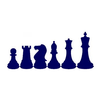 Samolepící dekorace SAMOLEPKA Šachy 001 pravá (23 - tmavě modrá) NA AUTO, NÁLEPKA, FÓLIE, POLEP, TUNING, VLASTNÍ TEXT, TISK, AUTOSAMOLEPKY.cz, POLEPY, OBRÁZEK, LOGO, SAMOLEPKY