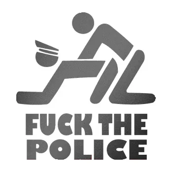 Polep vozidla SAMOLEPKA Fuck the police 001 (41 - grafitová metalíza) NA AUTO, NÁLEPKA, FÓLIE, POLEP, TUNING, VLASTNÍ TEXT, TISK, AUTOSAMOLEPKY.cz, POLEPY, OBRÁZEK, LOGO, SAMOLEPKY