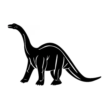 Samolepící dekorace SAMOLEPKA Brachiosaurus 003 levá (01 - černá) NA AUTO, NÁLEPKA, FÓLIE, POLEP, TUNING, VLASTNÍ TEXT, TISK, AUTOSAMOLEPKY.cz, POLEPY, OBRÁZEK, LOGO, SAMOLEPKY