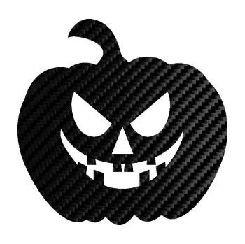 Samolepící dekorace SAMOLEPKA Halloween 015 levá dýně (50 - 3D karbon černý) NA AUTO, NÁLEPKA, FÓLIE, POLEP, TUNING, VLASTNÍ TEXT, TISK, AUTOSAMOLEPKY.cz, POLEPY, OBRÁZEK, LOGO, SAMOLEPKY