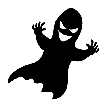 Samolepící dekorace Duch 007 pravá (01 - černá) SAMOLEPKA NA AUTO, NÁLEPKA, FÓLIE, POLEP, TUNING, VLASTNÍ TEXT, TISK, AUTOSAMOLEPKY.cz, POLEPY, OBRÁZEK, LOGO, 3D STICKERS